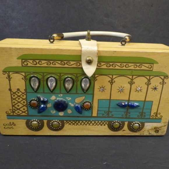 Enid Collins of Texas Original Box Bag Cable Car - Picture 1 of 5
